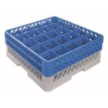 CaterRacks plastic stemware racks CR25-2Z 25-comp. 50x50x18 cm blue/grey product photo