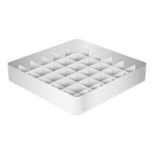 Plastic dishwasher basket base 36-comp. 50x50x10 cm grey product photo