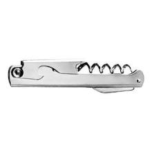 Waiters cork screw with cap opener 11 cm stainless steel product photo