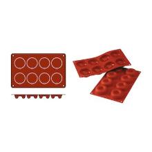 SiliconFlex silicon baking mould Savarin medium type J 1/3 GN red product photo