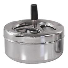 Stainless steel outdoor ashtray ø 11 cm silver product photo