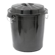 Plastic waste container 50L black product photo