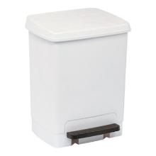 Plastic pedal bin without inner container white 60 liters product photo