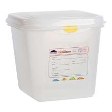 Hermeticos kunststof voedseldoos PP 1/6GN 17.6x16.2x15 cm 2.6L transparant Productfoto