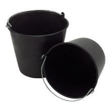 Plastic bucket with marking 12L black product photo