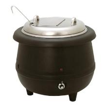 Plastic soup kettle with stainless steel inner pot ø 38.5 cm 10L black 380W product photo