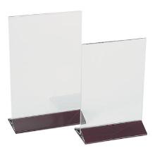 Plexiglas menustandaard met voet A5 22x15x7 cm transparant Productfoto