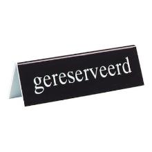 Reserved table plate PS 13x4x3.5 cm black/white photo du produit