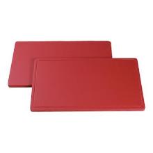 Grocier plastic cutting board smooth 60x35x2 cm red product photo