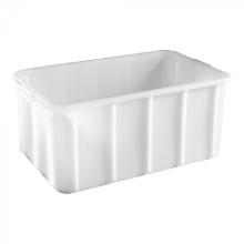 Plastic stacking container 46L white product photo