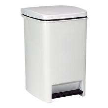 Kunststof pedaalafvalbak 20L wit Productfoto