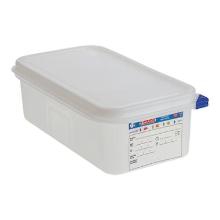 Avaren PP food box 1/4GN 10x26.5x16.2 cm 3L with clip transparent product photo