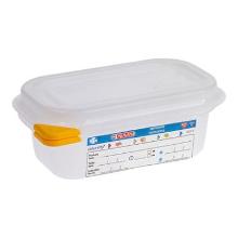 Araven PP food box 1/9GN 6.5x10.8x17.6 cm 9L with clip transparent product photo