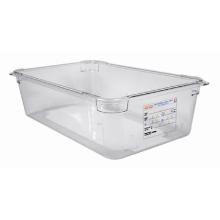 Araven PC food box 1/1GN 53x32.5x15cm 20L transparent with blue lid product photo