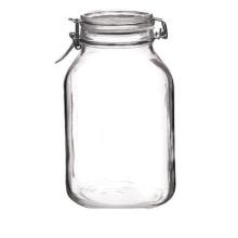 Bormioli Rocco glass jar Fido square 1.5L with clasp product photo