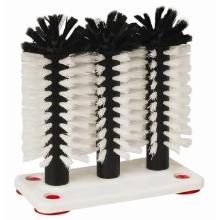 Spoelborstel 3-delig op een kunststof voet Productfoto