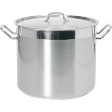 Hendi stainless steel cooking pan high with lid ø 24x22 cm 10L product photo