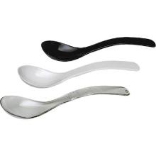 Kunststof saladelepel 23.5 cm zwart Productfoto