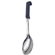 RVS opscheplepel 34cm met zwart PP handvat Productfoto