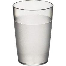 Reusable plastic frost glass PC 25 cl transparent product photo