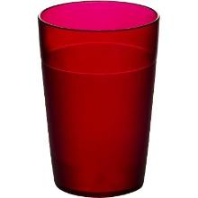 Reusable plastic frost glass PC 25 cl red photo du produit