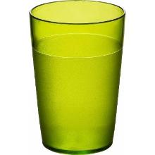 Reusable plastic frost glass PC 25 cl green product photo