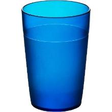 Reusable plastic frost glass PC 25 cl blue product photo