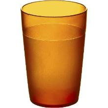 Reusable plastic frost glas PC 25 cl oranje Productfoto