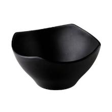 Melamine kom Zen vierkant 21x21x11 cm zwart Productfoto