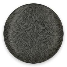 Q Authentic porcelain coupe plate Honeycomb ø 21 cm black product photo