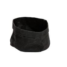 Papieren broodmand 18x18x15 cm zwart wasbaar Productfoto