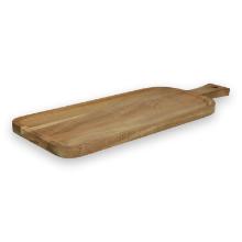 Wooden serving tray Acacia with handle rectangular 50.7x18 cm brown product photo