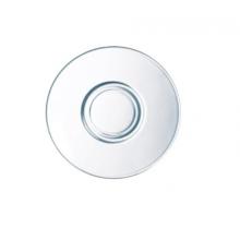 Glazen schotel ø 14 cm tbv theeglas Voluto transparant Productfoto