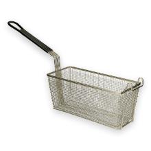 French fries basket 14.5x33.5x14.5 cm black handle RVS product photo