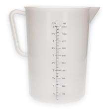 Plastic measure jug 190xH270 mm 5L transparent product photo