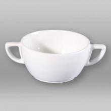 Porcelain soup bowl Innovation with 2 ears 22 cl white product photo