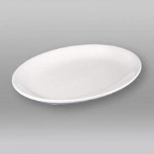 Porcelain coupe plate Innovation oval 27x19 cm white product photo