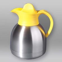 SS vacuum jug with print thee 1L 15x15x19.5 cm yellow product photo