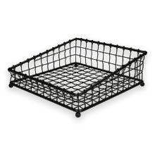 Wire basket square 30.5x5/11.5 cm black steel product photo