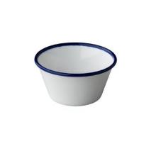 Melamine schaal ø 12.5 cm emaille look wit Productfoto