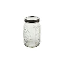 Ball Mason Jar glass storage jar Quart round 1L with swivel lid product photo