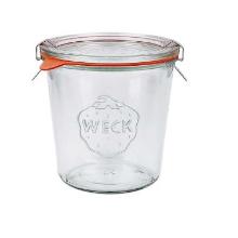 Glass jar Stort round 580 ml RR100 with clamp lid product photo