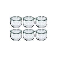 Glass storage jar Tulip round 58 cl with lid product photo