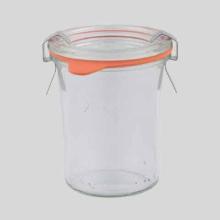 Glass storage jar Stort Mini-mold round 16 cl with clamping lid product photo