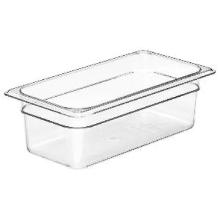Polycarbonate gastronorm insert 1/3 GN 32.5x17.6x6.5 cm transparent product photo