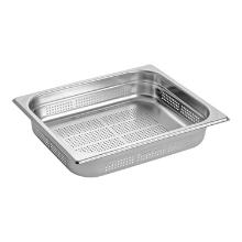 Stainless steel gastronorm insert perforated 1/2 GN 32.5x26.5x6.5 cm product photo