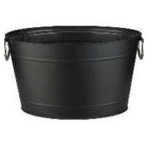 RVS teil verzinkt 28x40x22 cm 11L zwart Productfoto