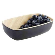 Melamine bowl FRIDA 1/9 GN 10.8x17.6 cm wood look/black product photo