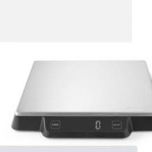 RVS digitale keukenweegschaal <15 kg 26.6x26.9x3.4 cm zilver (excl batterijen) Productfoto