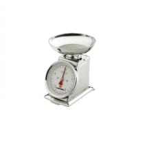 Stainless steel mechanical kitchen scale with bowl 5 kg 20x14x26 cm silver photo du produit